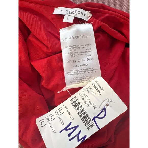La Reveche Vesna One Piece in Red Large New Womens Cut out Swimsuit - Picture 7 of 12